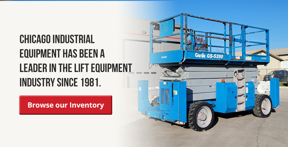 Explore Chicago Inventory Equipment's New and Used Lift Equipment